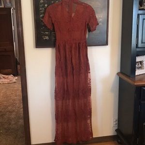 Boutique lace maxi dress